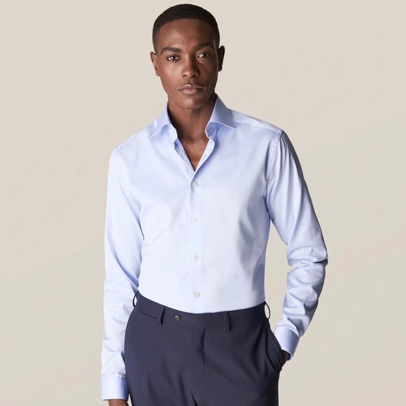 Eton Light Blue Signature Twill Shirt, Never worn. - Picture 3 of 7